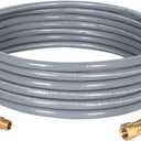 GasSaf 3/8 Inch ID Natural Gas Hose 24 Feet Quick Connect Gas Hose with 3/8 Female Pipe Thread x 3/8 Male Flare Conversion Kit for Gas Grill, Patio Heater, Generator and More