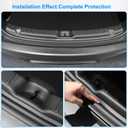 2025 Tesla Model Y Upgrade Rear Bumper Guard, Protector Trunk Bumper Door Sill Cover Protector for Tesla Model Y Juniper Interior Accessories Black