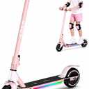 ZDZA Electric Scooter for Kids, 10 MPH Max Speed, LED Display, Foldable, Dual Brakes,Lights, Lightweight, Kids Electric Scooter for 6+,Excellent Present Choice for Boys and Girls