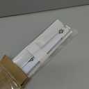 No Drill Cordless Vinyl Mini Blinds,White,28.5" W x 48" H