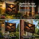 250th Anniversary USA Double Sided 3-Ply Flag for outside,We The People 1776-2026 Patriotic Yard,American Flag 250 Year Anniversary House Banner