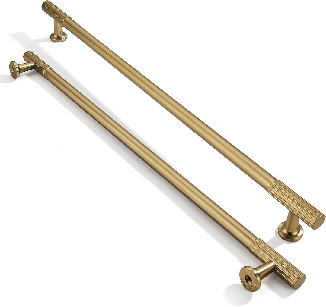 Khtumeware 12 Inch Hole Center 5 Pack Brushed Brass Heavy Duty Solid Warm Brass Cabinet Pulls, Kitchen Drawer Handles, for Dresser Cabinets, cabinets Brush Brass Khtumeware 12 Inch Hole Center 5 Pack Brushed Brass Heavy Duty Solid Warm Brass Cabinet Pulls, Kitchen Drawer Handles, for Dresser Cabinets, cabinets Brush Brass