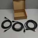 Amazon Basics HDMI Cable, 3-Pack, 10ft, 4K@60Hz, High-Speed 4K HDMI 2.0 Cord (18Gbps), 2160p, 48 bit, Compatible with TV/PS5/Xbox/Roku, Black