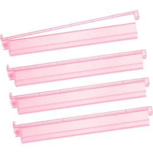Mahjong Racks with Pushers 4PCS Set Majiang Tile Holder Acrylic Mahjong Racks Accessories and Gifts (Glitter Pink), Standard