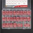 220Pcs 22 Kinds M2 M3 M4 M5 304 Stainless Steel Dowel Pin Cylindrical Shelf Support Peg Pin Rod Fasten Elements Assortment Kit