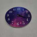Mxocom Colourfull Sky Wall Clock Blue Purple Nebula White Colour Star 10 Inch Silent Non Ticking Battery Operated Clock Vintage Round Clock for Living Room Bedroom Bathroom Office Decor
