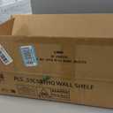 LinTimes 5-Tier LED Wall Shelf with Remote Control, White Floating Shelves Unit, Wall Mounted Display Storage