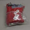 Warm Dog Coat Double Layers Dog Vest, 4 Legs Covered Windproof Waterproof Reflective Warm Dog Vest Outdoor Skating Dog Costume for Small Medium Large Dogs Red 4XL (4XL (back 25"))