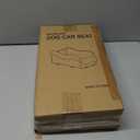 Portable Small Dog Seat for Car, Luxury Center Console Dog Car Seat Booster with Safety Tethers, Anti-Collapse Pet Travel Carseat for SUV, Truck (Black/Grey) (Black/Dark Gery)