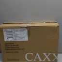 CAXXA 3-Tier Rolling Metal Storage Organizer - Mobile Utility Cart Kitchen Cart with Caster Wheels, White