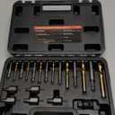 22-Piece Screw Extractor & Left Hand Drill Bit Set, Easy Out Bolt Remover Kit with 3 Adapters for Broken, Rusted, Stripped Nuts, Screws & Studs