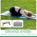 Meditation Bench with Carrying Bag, Meditation Kneeling Stool Portable Yoga Meditation Bench Ergonomic Foldable Prayer Stool with Soft Cushion for Kneeling Sitting Prayer Extended Practice