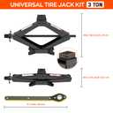 Scissor Jack for Car 3 Ton 6614 LBS, Spare Tire Changing Kit,Portable Tire Jack,Lifting Jack for Car/SUV/MPV