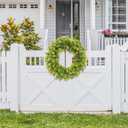 Wreath for Front Door 20 Inch Artificial Summer Wreath Year-Round Indoor/Outdoor Green Decor for Home, to Your Front Door, Wall, or Farmhouse - Spring, Summer, Fall, All Seasons