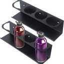 2 Pack Spray Can Holder Organizer For Garage And Workspace,Black Wall-Mounted Steel Aerosol Can Holder,Spray Paint Can Holder With Mounting Accessories Included(4 Cans)