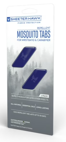2 Skeeter Hawk Replacement Repellent For Mosquito Wristband & Carabiner