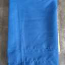 Chyhomenyc Royal Blue Sheer Curtains 63 Inch Length 2 Panels, Rod Pocket Solid Window Sheer Curtain Panels, Elegant Curtains & Drapes for Living Room Bedroom 2 Panels (Royal Blue, 42 W x 63 L)