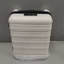 Lekesky 16 Inch Underseat Carry On Luggage Airline Approved, Small Hard Shell Suitcase with TSA Lock Spinner Wheels, Lightweight Personal Item Carry-On for Travel,  D-Beige