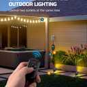 DEWENWILS Outdoor Wireless Remote Control Outlet Power Strip Weatherproof, Expandable Indoor Outdoor Electrical Plug in Light Switch, 15 A, 7-Inch Extension Cord, 100 FT Range, ETL Listed