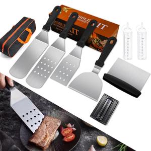 Griddle Accessories Kit, Flat Top Grill Accessories 9Pcs BBQ Tool Sets Blackstone Accessories with Scraper, Spatula, Grilling Cooking Kit Applicable to Blackstone Griddle Accessories Kit, Flat Top Grill Accessories 9Pcs BBQ Tool Sets Blackstone Accessories with Scraper, Spatula, Grilling Cooking Kit Applicable to Blackstone
