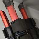 Chapin 4993: Heavy Duty Brass Head Tripod Impact Lawn Sprinkler, 360 Degree Coverage for Large Lawns, Golf Courses, Gardens, Adjustable Height, Gooseneck Hose Connection, Red and Black