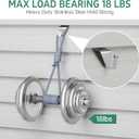 2 x Vinyl Siding Clips Hooks (20 Pack), Heavy Duty No-Drill No Hole Damage-Free Siding Hangers for Outdoor Wall Lights Wreaths Garland Hanging, Front Porch Patio Decor