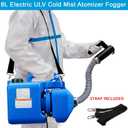 LONYEON 8L Electric ULV Cold Fogger Machine with Backpack Mist Atomizer, Adjustable Flow Rate, Large Area Spraying for Home Indoor Outdoor