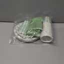 175Pcs Gingham Party Supplies for 25 Guests Scalloped Plates and Napkins set Green and White Paper Plates Disposable Plaid Cocktail Napkin Checkered Dinner Party Set Cutlery for Baby Shower Wedding