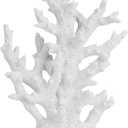 Artificial Coastal Dorm Fish Aquarium Coral Ornament Decor Realistic Aquatic Plant Marine Themed Gifts for Beach Coastal, Living Room, Bathroom- White