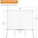 VIZ-PRO Magnetic Whiteboard Easel, Foldable, 48 x 36 Inches