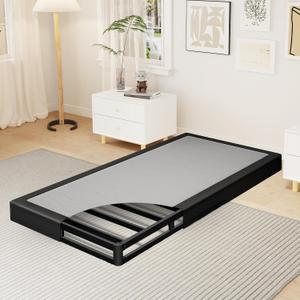 Twin Size 5 Inch Box Spring - Heavy Duty Metal Mattress Foundation (2500lbs Capacity), Noise-Free, Easy Assembly
