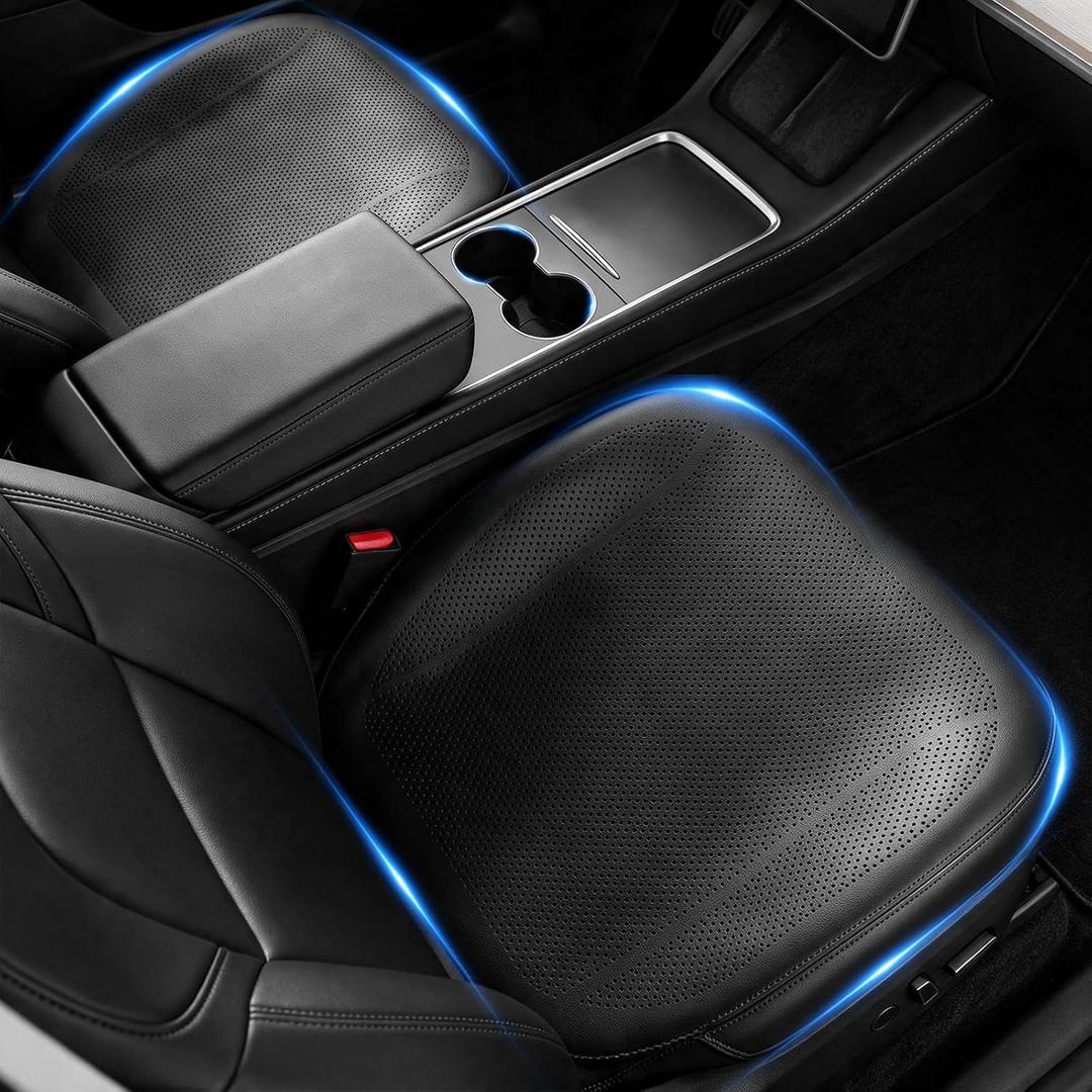 2 Pcs Nappa Leather Front Seat Covers for Tesla Model Accessories