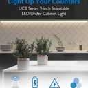 42” LED Direct Wire Under Cabinet Light with On/Off Switch - LED Lights for Kitchen - Selectable CCT 2700K-5000K, 1224-1296 Lumens, 18W - UCB Hardwired Under Cabinet Lighting by NICOR Lighting