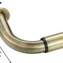 Room Darkening Curtain Rod, Wrap Around Design, Extra-Thick 1-Inch Diameter Single Drapery Rod, Extendable Metal Rod Set for the Blackout Curtains and Sheer (Antique Bronze, 84-120")