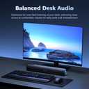 Computer Speakers for Desktop PC, 20W HiFi Stereo PC Soundbar with Bluetooth 5.3 & 3.5mm AUX, Slim Computer Sound Bar for PC Desktop, Laptop & Monitor