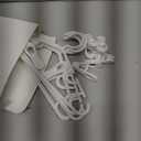 Hsei 5 Pack Baby Hangers with 10 Clips, Plastic Kids Pants Hangers for Nursery Closet Top and Bottom Clothes Hanger Set for Newborn Infant Toddler(5 Packs Total,White,10.6 Inch)