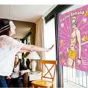 2 x Bridal Shower Bachelorette Party Games, Pin the Banana on The Hunk Game Bridal Shower Wedding Engagement Party Games Girls Night - For 56 Guests