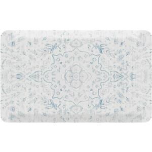 House of Noa Nama Standing Mat  Anti-Fatigue Cushioned Kitchen Mats for Floor | Ergonomic Bounce-Back Foam Kitchen Mats | Anti-Fatigue Mats for Kitchen & Standing | Emile Delft Blue | 22" x 36"