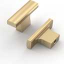 Asidrama 10 Pack Champagne Bronze Kitchen Cabinet Knobs for Dresser Drawers - Zinc Hardware (Single Hole Knob)