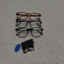 Przene 3 Pack Blue Light Blocking Glasses Women/Men,Retro Round Computer Glasses Anti Eye Strain/UV/Glare, Gaming Glasses