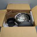 Cuisinart 11-Piece Cookware Set, Black, Chef's Classic Nonstick Hard Anodized, 66-11