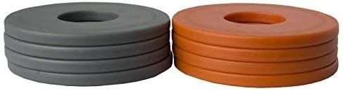 Premium Washer Toss Replacement Set - Durable Washer Replacements for Yard & Tailgate Games (Orange/Gray)