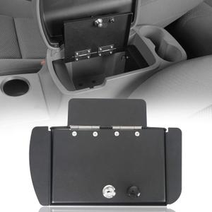 Hooke Road Tacoma Center Console Safe Lockbox Extra Storage Compatible with Toyota Tacoma 05-15 2nd Gen Pickup Truck