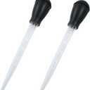 Murtenze 2 Pack Manual Fish Tank Water Changer Aquarium Dropper, Black Clean Pipette Dropper Waste Remover, Mini Gravel Cleaning Straw for Aquarium Cleaning/Aquarium Owners 