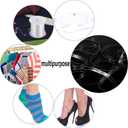 BBTO Clear Elastic Strap Lightweight Elastic Clear Bra Strap for Cloth Sewing Project (33 Yards x 0.06 Inch)