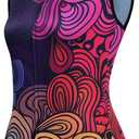 Women's Cycling Jersey Set Sleeveless Bike Shirts Cycling Vest Shorts Bicycle Clothing Short with Gel Padded (X-Large, Be33)