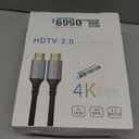 100FT Fiber Optic HDMI Cable 4K@60Hz HDR, Active Optical HDMI Cable Designed for 100 Foot Long Runs, Slim in-Wall Rated HDMI Cord for Projector, Home Theater, TV