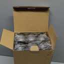 36 Pack 2 OZ Plastic Jars with Lids, BPA Free, Reusable, Refillable Transparent Cosmetic Containers for Bath Salts, Cosmetics, Powders, Beauty Product and Small Accessories (Black)