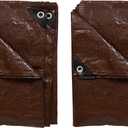 Stansport Light-Duty Rip-Stop Tarp 16' x 20' - Brown - 2 Pack