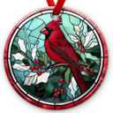 2 x Cardinal Christmas Ornament 2026 - Memorial Gifts for Loss of Loved One, Remembrance Ornaments for Christmas Tree - in Loving Memory Decor, Xmas Sympathy Gifts for Family, Dad, Mom